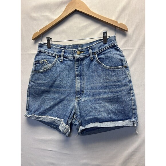 High Waisted Jean Shorts Lot Of 3 Mom Jeans Cuffed Button Front Size 9/10 - Picture 7 of 16